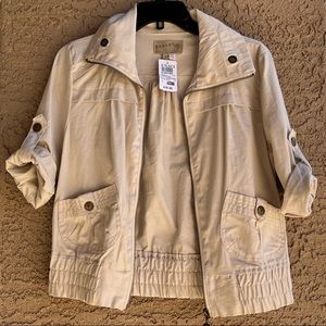SMALL ASHLEY ZIP UP BOMBER JACKET